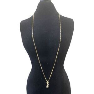 Vermeil Silver 925 Love Crystal 9” Necklace